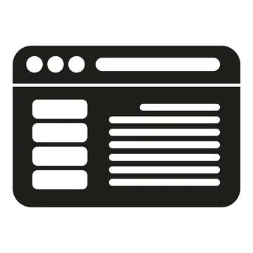 Web printing icon simple vector. Digital print Stockillustratie