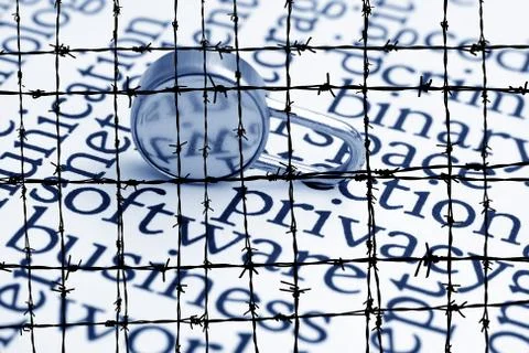 Web privacy Stock Illustration