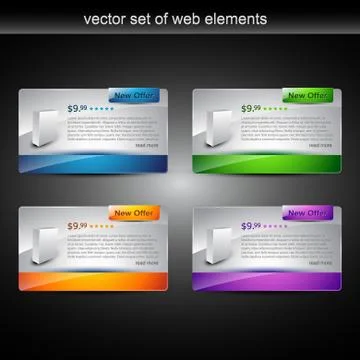 Web prodct display Stock Illustration