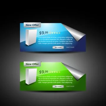 Web prodct display Stock-Illustration