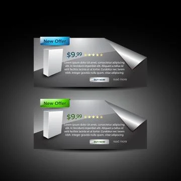 Web prodct display Stock Illustration