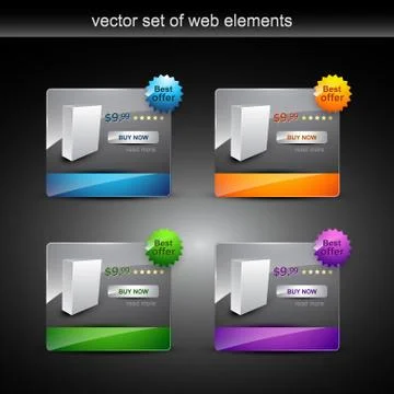 Web prodct display Stock Illustration