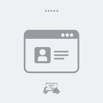 Web profile icon Stock Illustration
