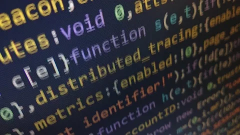 Web program developer technology. software coding background. Stock Footage 231138802