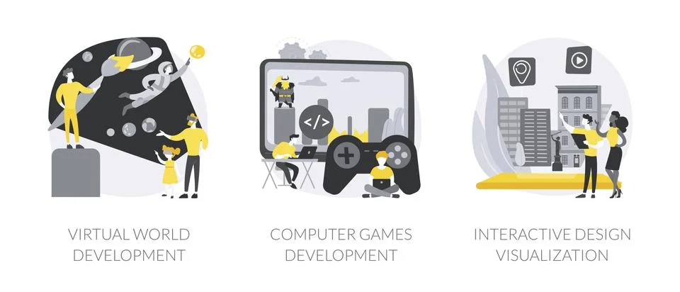 Web programming abstract concept vector illustrations. Stock Illustration