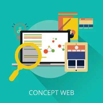 Web Programming Development Concept Stock Illustration