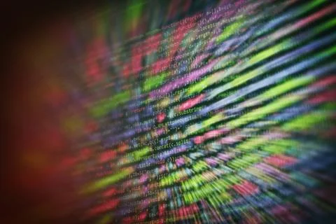 Web programming functions on laptop on laptop. IT business. Python code compu Stock Photos