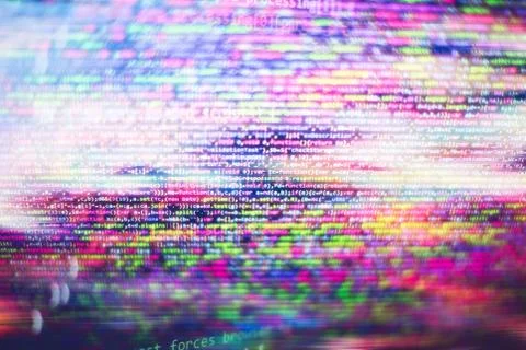 Web programming functions on laptop on laptop. IT business. Python code compu Stock Photos