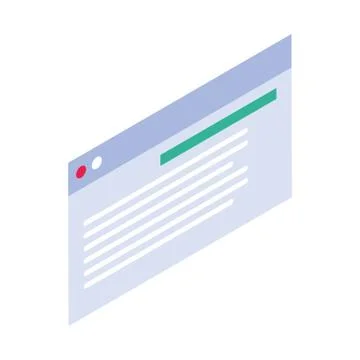 Web programming process on white background Stock Illustration