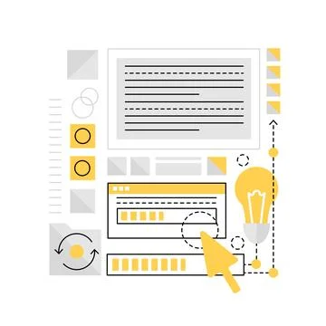 Web programming system イラスト素材