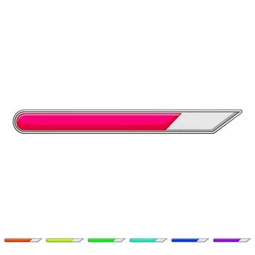 Web progress bar cartoon vector graphic Stock Illustration