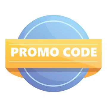 Web promo code icon cartoon vector. Discount coupon Stock Illustration