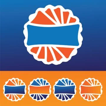 Web promotion labels Stock Illustration