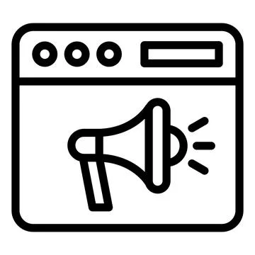 Web Promotion Vector Icon Design Illustration Stock Illustration
