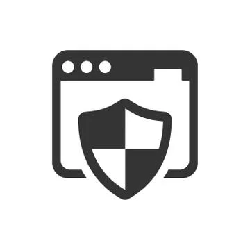 Web Protection Icon Illustrazione stock