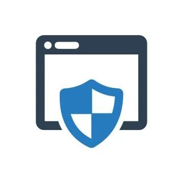 Web Protection Icon Stock Illustration