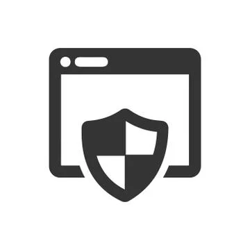 Web Protection Icon Illustrazione stock