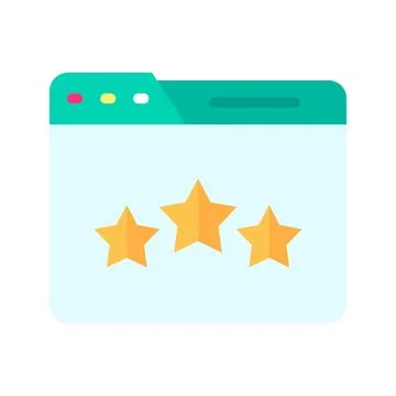 Web Rating Icon Image. Illustrazione stock