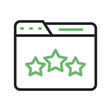 Web Rating Icon Image. Illustrazione stock