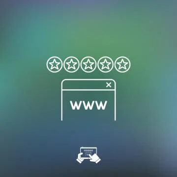 Web rating Illustrazione stock