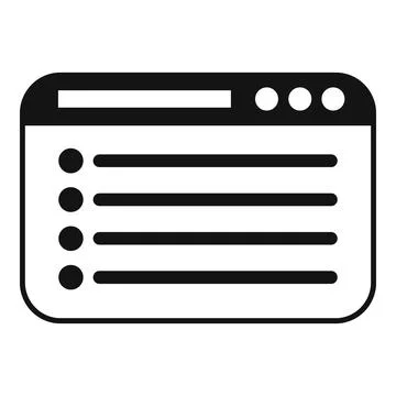 Web record keeping icon simple vector. Financial banking Illustrazione stock