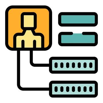 Web register icon vector flat Illustrazione stock