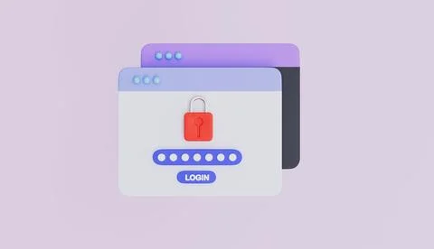 Web registration form, Personal online account, Social media profile Stock Illustration