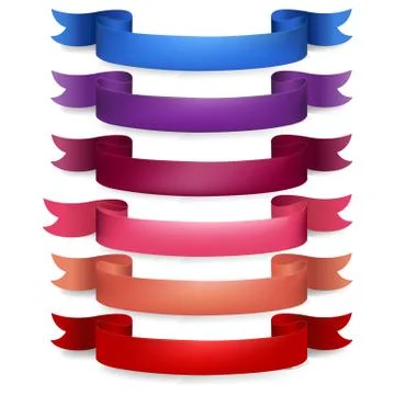 Web ribbons big set Stock Illustration