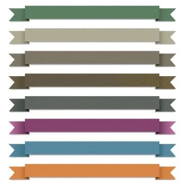 Web ribbons big set Stock Illustration