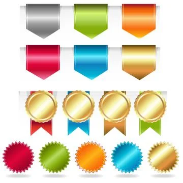 Web ribbons Stock Illustration