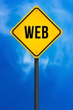 Web road sign Stock Illustration