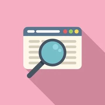 Web safety icon flat vector. Data privacy Stock Illustration