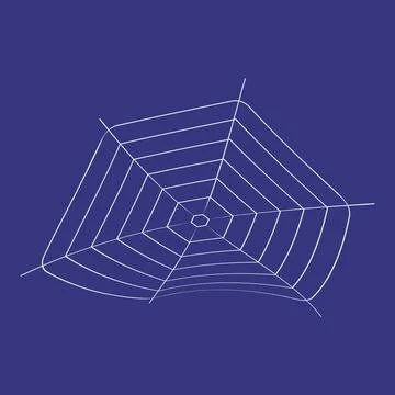 A web with a scary black spider 스톡 일러스트
