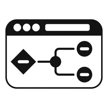 Web scheme api icon simple vector. Interface website Stock Illustration