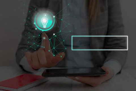 Web Search Data Information Futuristic Technology Infographic Element Flat Icon Foto stock