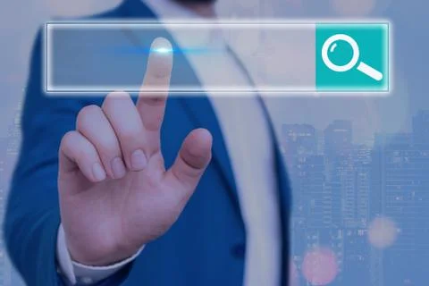 Web Search Data Information Futuristic Technology Infographic Element Flat Icon Foto stock