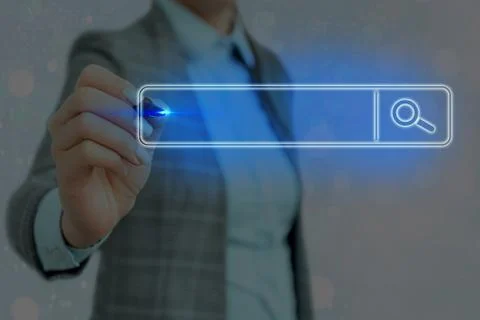 Web Search Data Information Futuristic Technology Infographic Element Flat Icon Foto stock