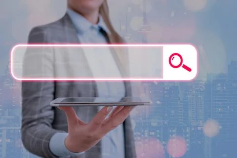 Web Search Data Information Futuristic Technology Infographic Element Flat Icon Foto stock