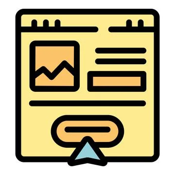 Web search icon vector flat Stock Illustration