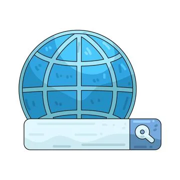Web search illustration Stock Illustration