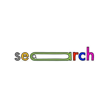 Web search illustration Illustrazione stock
