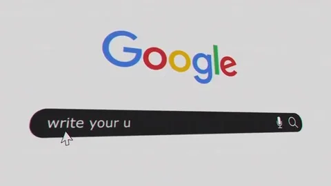 Web Search With Photos After Effects stock