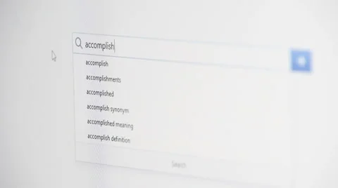 Web searching for ACCOMPLISH Stock Footage 59943836