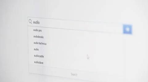 Web searching for AUDIO Stock Footage 59944062