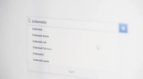 Web searching for BRIDESMAIDES 스톡 동영상 59945647