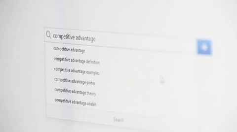 Web searching for COMPETITIVE ADVANTAGE Vídeo Stock 59945743