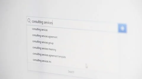Web searching for CONSULTING SERVICES Vídeo Stock 59945759