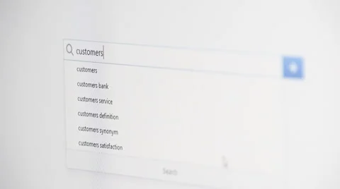 Web searching for CUSTOMERS 스톡 동영상 60428836