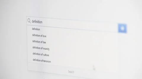 Web searching for DEFINITION Stock Footage 60422363