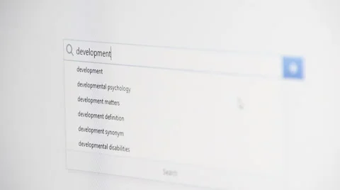 Web searching for DEVELOPMENT Stock Footage 60422375